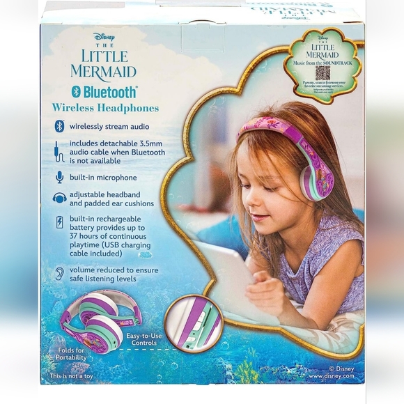 Wireless Headphones with Microphone Includes Aux Cord, Volume Reduced,* NIB* - Picture 7 of 7